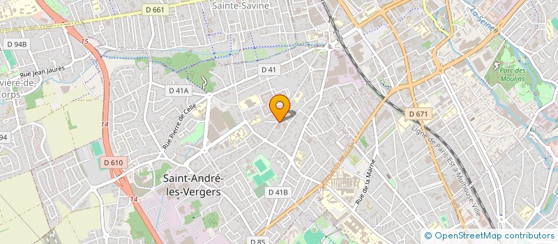 localisation de l'entreprise HOME CREATION à SAINT-ANDRE-LES-VERGERS