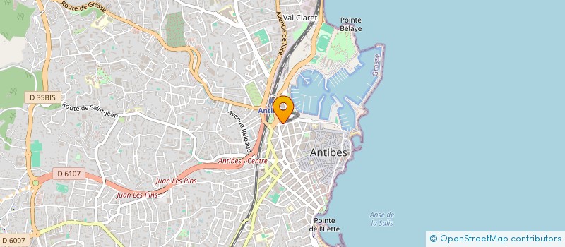 localisation de l'entreprise HOME D'AZUR à ANTIBES