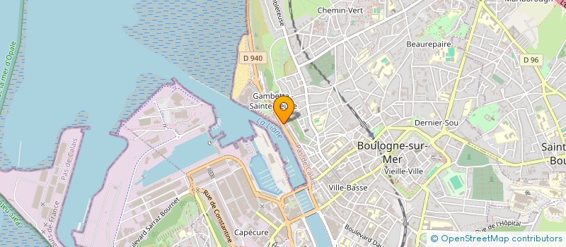 localisation de l'entreprise HOME D'OPALE PROMOTION  BOULOGNE-SUR-MER