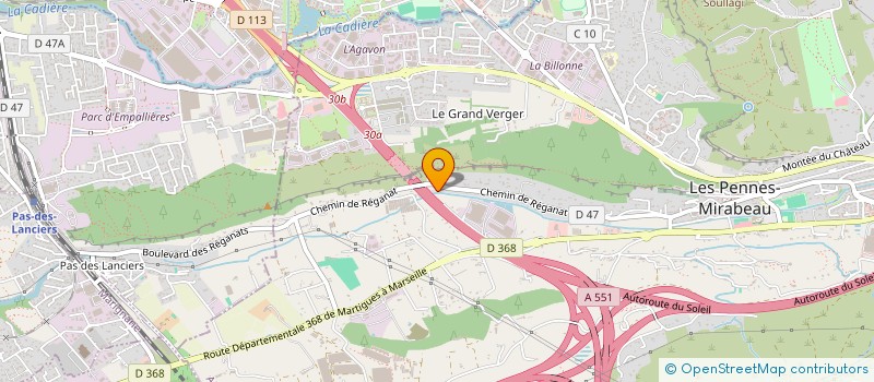 localisation de l'entreprise HOME DE BIENS  LES PENNES MIRABEAU