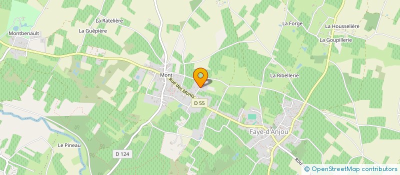 localisation de l'entreprise HOME DECO  BELLEVIGNE-EN-LAYON