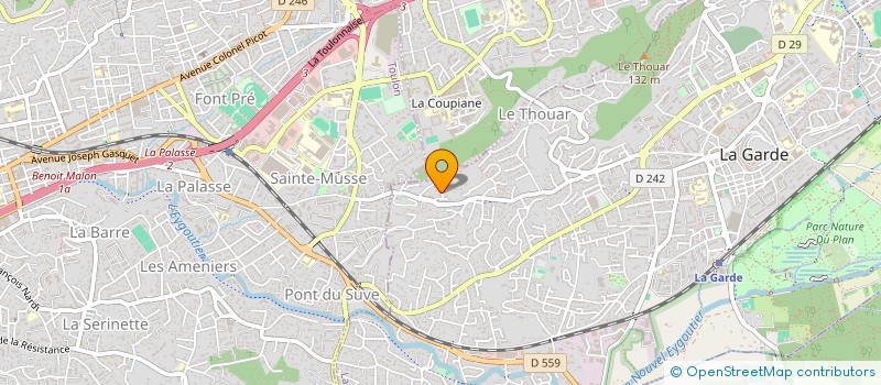 localisation de l'entreprise HOME DECO  LA GARDE