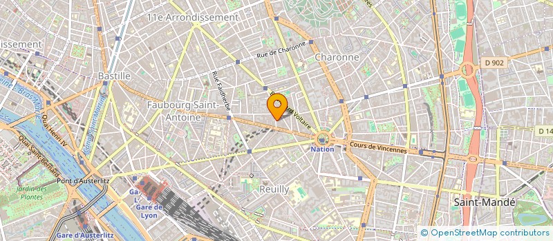 localisation de l'entreprise HOME DEMENAGEMENT à PARIS