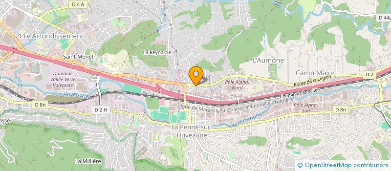 localisation de l'entreprise HOME DESIGN  LA PENNE-SUR-HUVEAUNE