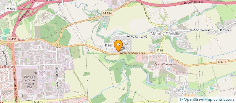 localisation de l'entreprise HOME DESIGN GRAND EST  OGY-MONTOY-FLANVILLE