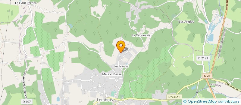 localisation de l'entreprise HOME DIAGNOSTIC 24 à LEMBRAS