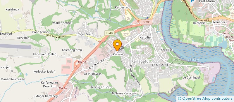 localisation de l'entreprise HOME DIAGNOSTICS CORNOUAILLE à QUIMPER