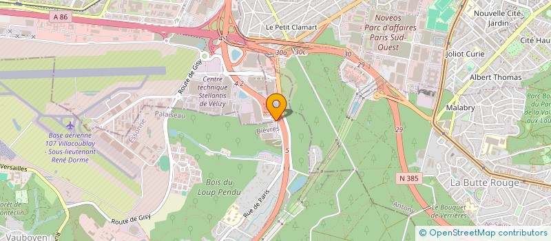 localisation de l'entreprise HOME DIFFUSION à BIEVRES