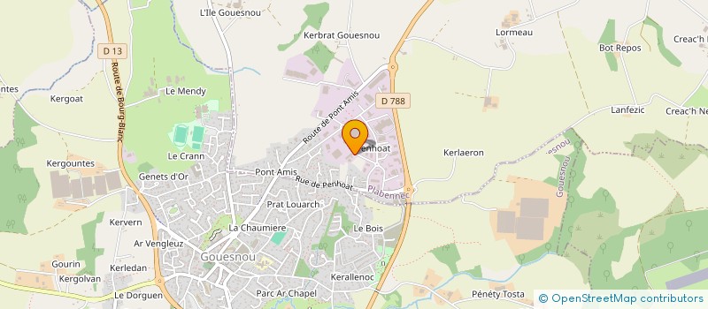 localisation de l'entreprise HOME ECONERGIE à PLABENNEC