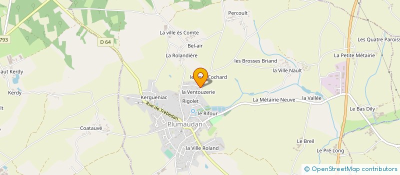 localisation de l'entreprise HOME'ELEC 22  PLUMAUDAN