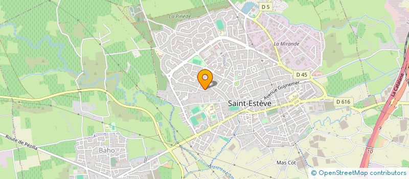 localisation de l'entreprise HOME ELEC  SAINT-ESTEVE