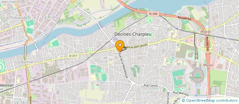 localisation de l'entreprise HOME EQUIPEMENTS  DECINES-CHARPIEU