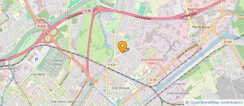 localisation de l'entreprise HOME ESTATE  ILLZACH