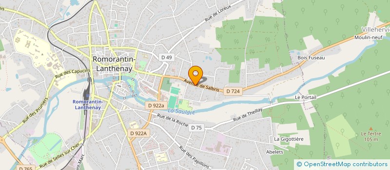 localisation de l'entreprise HOME EVIDENCE CONCEPT à ROMORANTIN-LANTHENAY