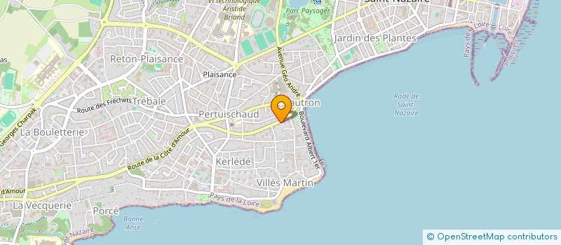 localisation de l'entreprise HOME FAMILY BRICAUD  SAINT-NAZAIRE