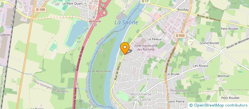 localisation de l'entreprise HOME FERMETURES  MONTMERLE-SUR-SAONE