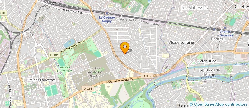 localisation de l'entreprise HOME FRATERNEL READAPTATION SOCIALE à GAGNY
