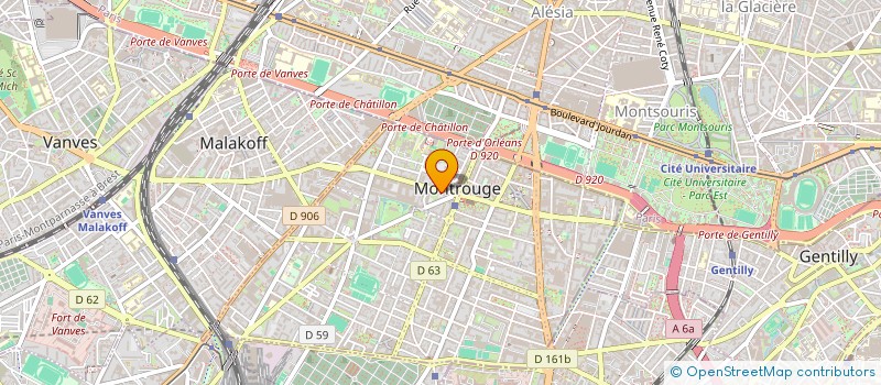 localisation de l'entreprise HOME GESTION  MONTROUGE