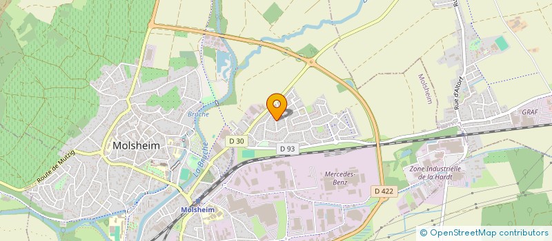 localisation de l'entreprise HOME GRAL  MOLSHEIM