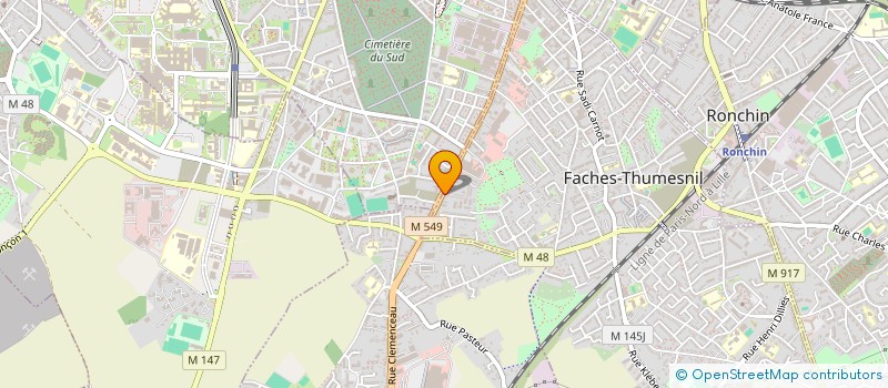 localisation de l'entreprise HOME HEALTH PRODUCTS FRANCE  FACHES-THUMESNIL