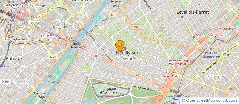 localisation de l'entreprise HOME INTERIORS  NEUILLY-SUR-SEINE