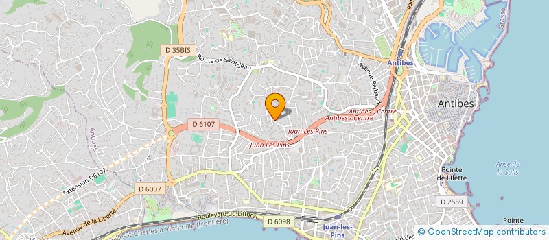 localisation de l'entreprise HOME MEDICA à ANTIBES