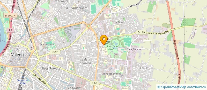 localisation de l'entreprise HOME MOBILIER ET MATERIEL à VALENCE