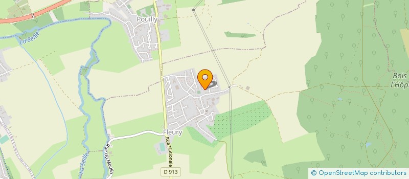 localisation de l'entreprise HOME PEINTURE  FLEURY