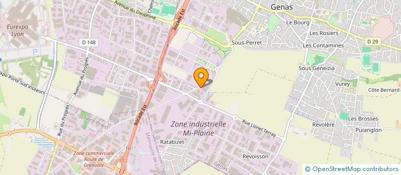 localisation de l'entreprise HOME PM  GENAS