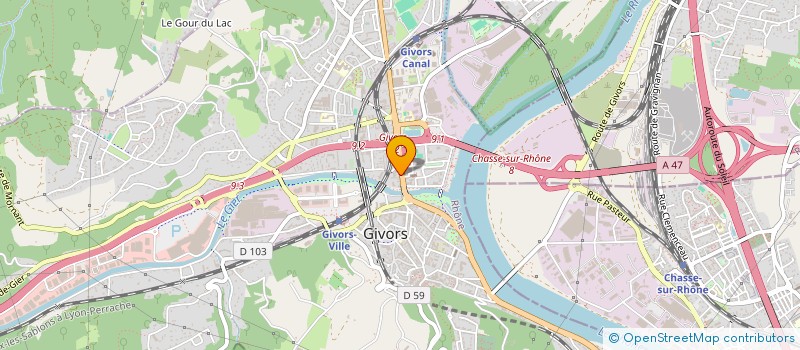localisation de l'entreprise HOME PRESTANCE à GIVORS