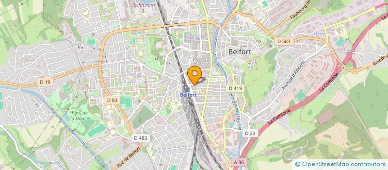localisation de l'entreprise HOME PRESTATIONS  BELFORT