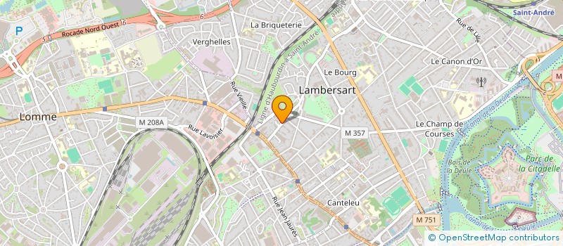 localisation de l'entreprise HOME & PROPERTY à LAMBERSART