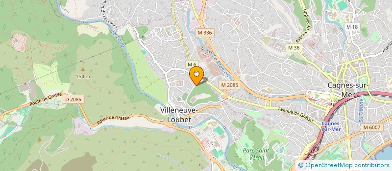 localisation de l'entreprise HOME RECHERCHE  VILLENEUVE-LOUBET