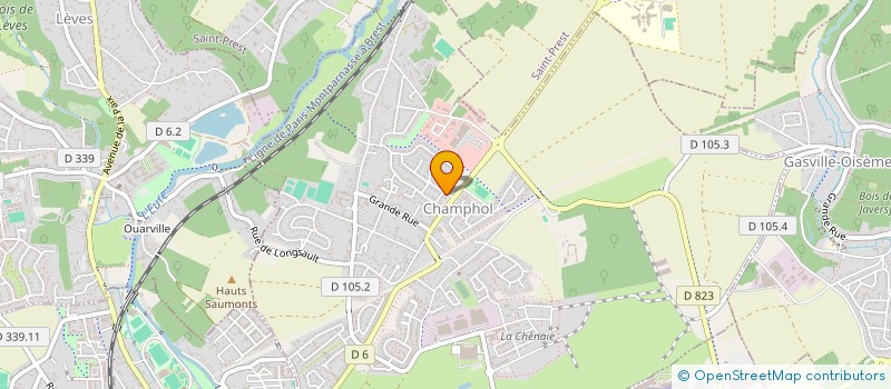 localisation de l'entreprise HOME RENOV' à CHAMPHOL