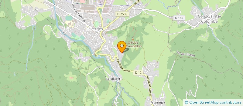 localisation de l'entreprise HOME RENOVATION SERVICE H R S  FAVERGES-SEYTHENEX