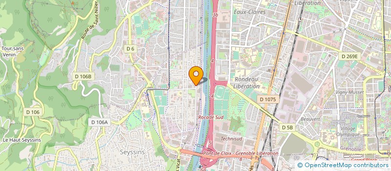 localisation de l'entreprise HOME SERVICE à SEYSSINS