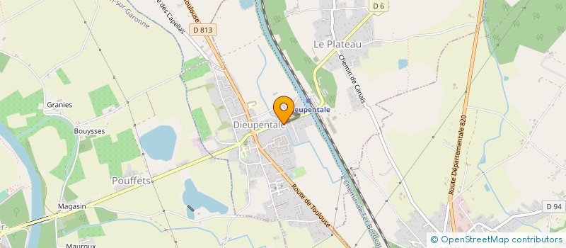 localisation de l'entreprise HOME SERVICE  DIEUPENTALE