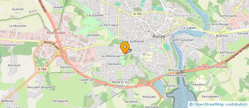 localisation de l'entreprise HOME SERVICE BRETAGNE à AURAY