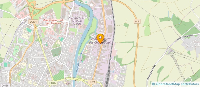 localisation de l'entreprise HOME SOFAS à AUXERRE