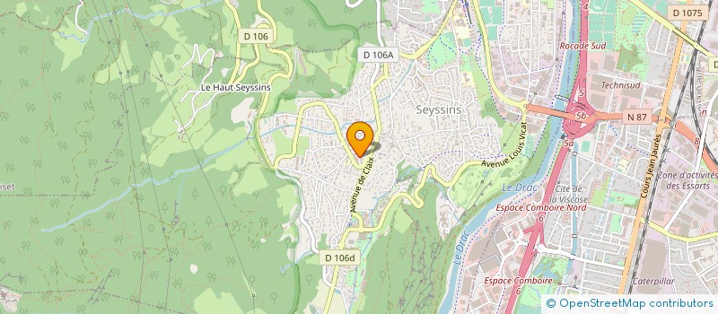 localisation de l'entreprise HOME SYMPHONY à SEYSSINS