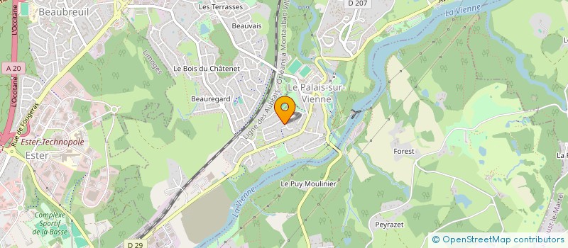 localisation de l'entreprise HOME SYNERGIE  LE PALAIS-SUR-VIENNE