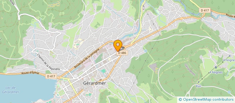 localisation de l'entreprise HOME TISSAGES à GERARDMER