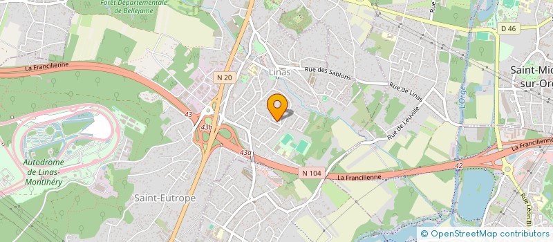 localisation de l'entreprise HOME TRAVAUX à LINAS