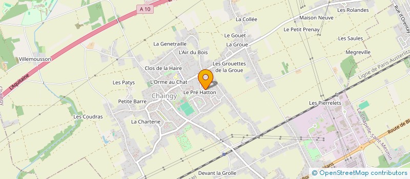 localisation de l'entreprise HOME TRAVAUX à CHAINGY