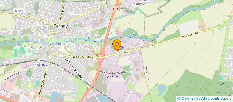 localisation de l'entreprise HOME UNIVERS à CERNAY