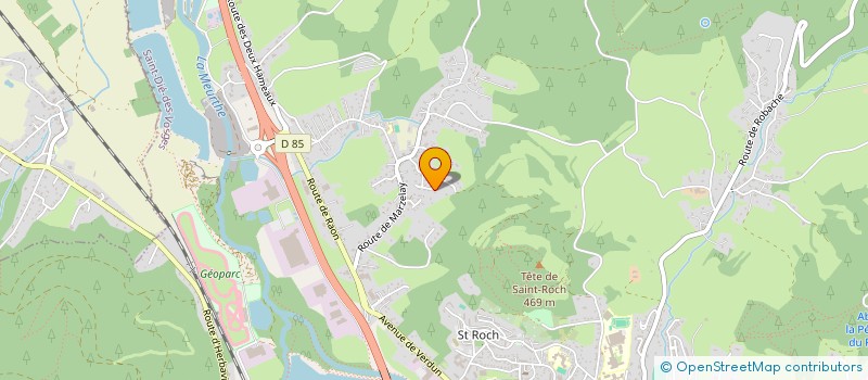 localisation de l'entreprise HOME VOSGES  SAINT-DIE-DES-VOSGES