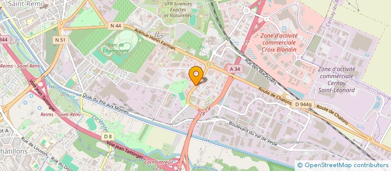 localisation de l'entreprise HOMEA à REIMS