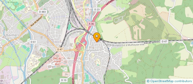 localisation de l'entreprise HOMEAXE à DANJOUTIN