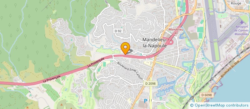 localisation de l'entreprise HOMEAZUR à MANDELIEU-LA-NAPOULE