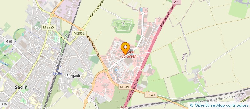 localisation de l'entreprise HOMEBED à SECLIN